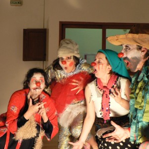 groupe de clowns en stage